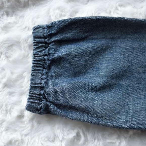 Carter's Chambray Peasant Blouse - Picture 3 of 6